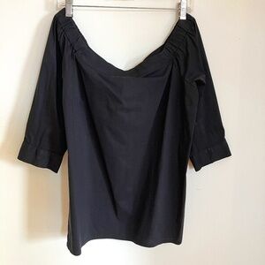 Lila Rose Black Off-the-Shoulder Blouse